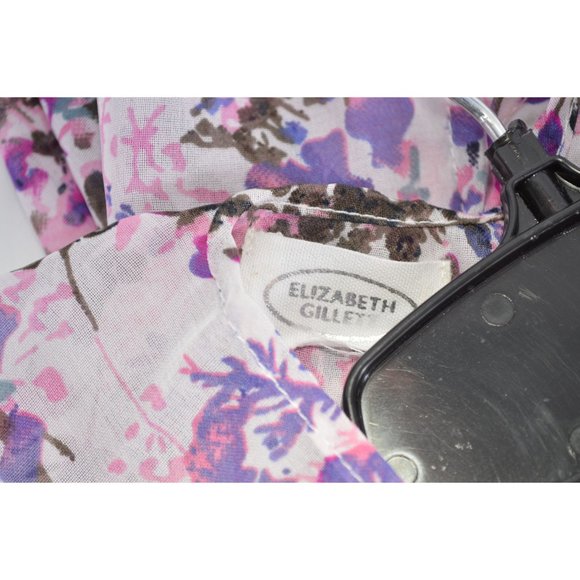 ELIZABETH GILLETT Floral Tassel Kimono Scarf Boho Cardigan One Size - Picture 6 of 6